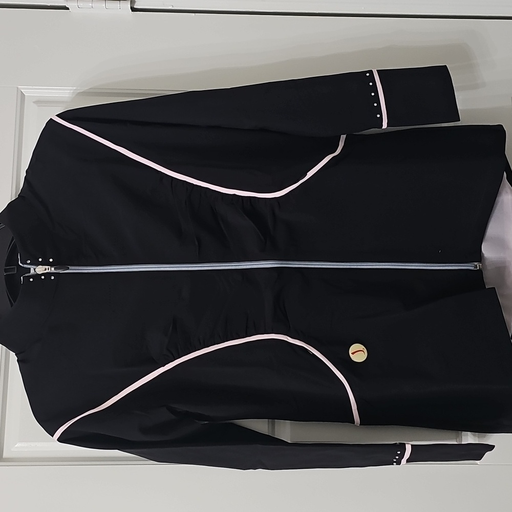 Swingdish Women's Luxury Golf Jacket NWT Size Medium Swarovski Crystal Accents - Picture 2 of 8